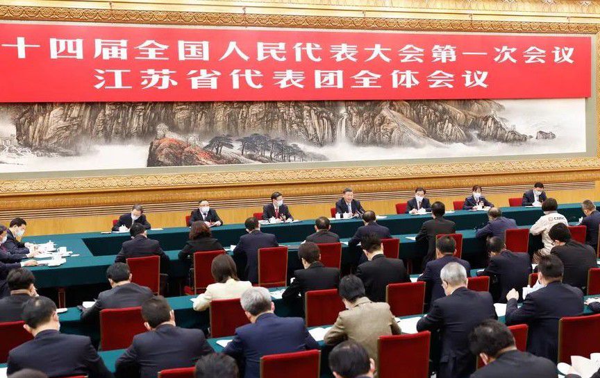 習近平在參加江蘇代表團審議時強調 牢牢把握高質...